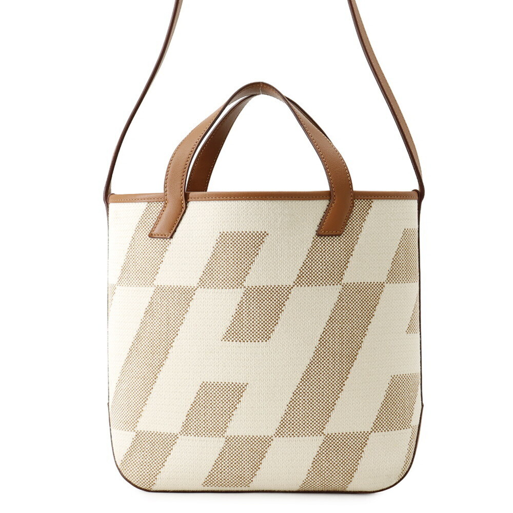 Hermes Tote Bag H Ambier PM Gold Swift Toile Z Stamp HERMES 2-way Shoulder Ha...